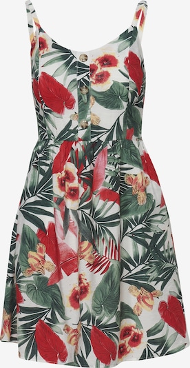 Rochie KOROSHI pe verde / roșu / alb, Vizualizare produs