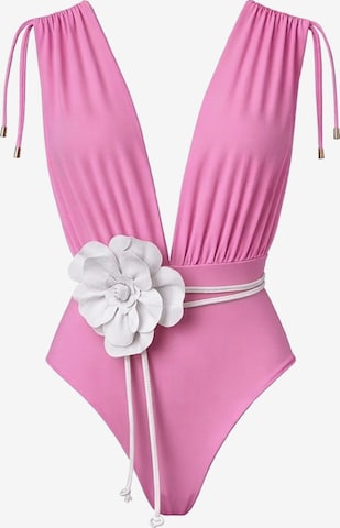 SEA ME SWIM Swimsuit in Pink: front