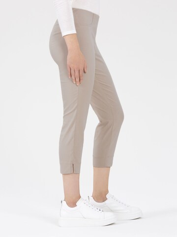 STEHMANN Slimfit Hose 'Loli' in Beige