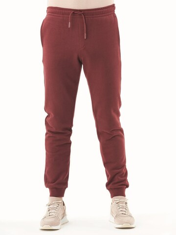 Organication Tapered Trousers in Red: front