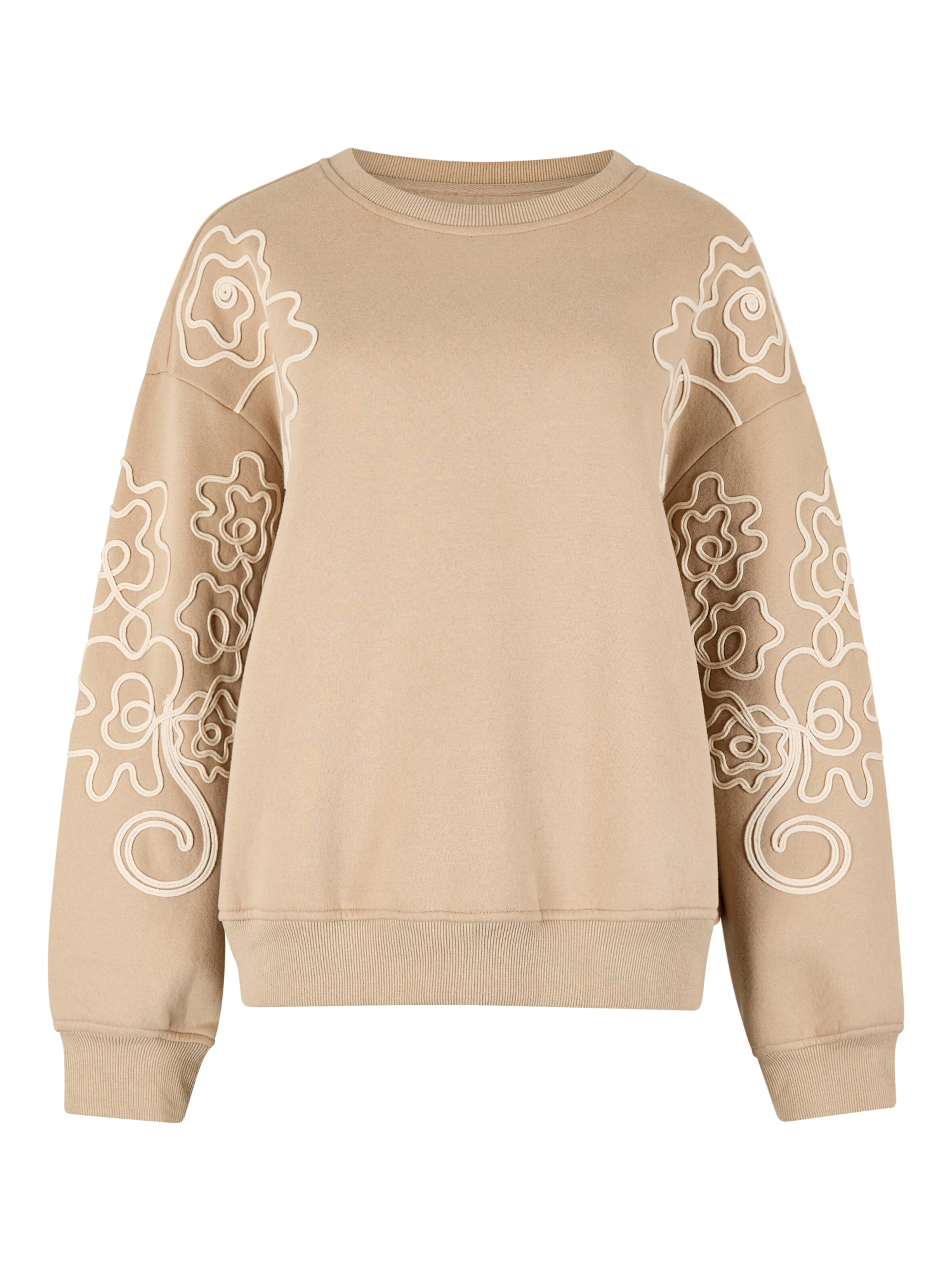 Sweat-shirt ' ' Apricot en beige : devant