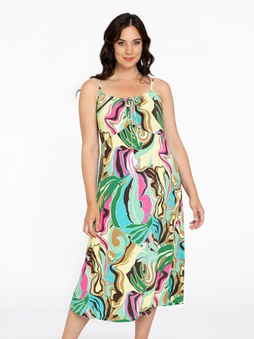 Yoek Dress in Mixed colors: front