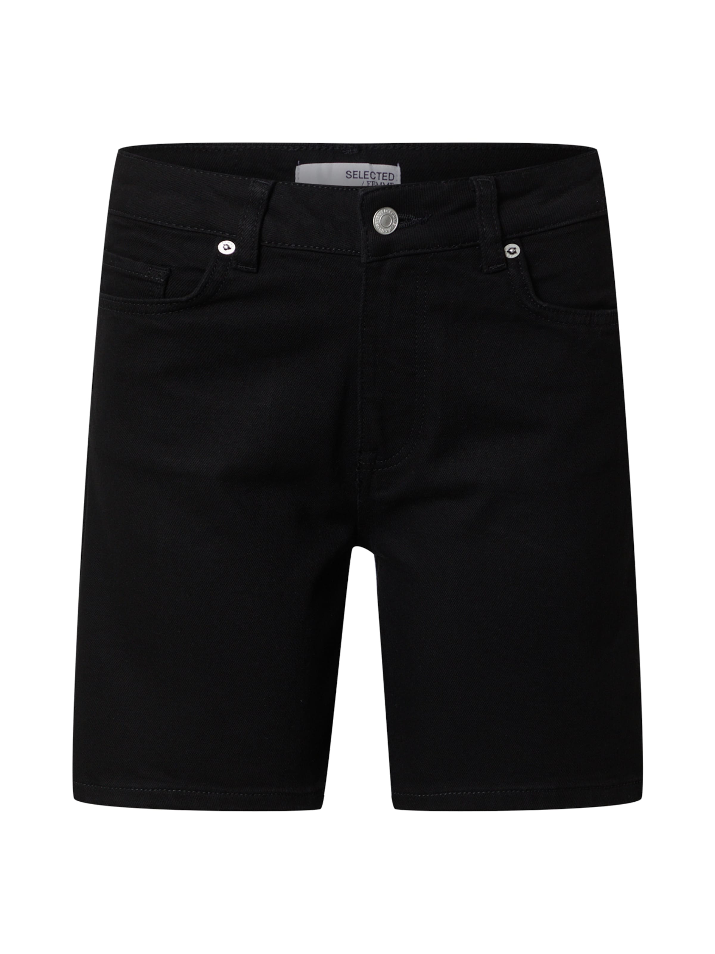 SELECTED Regular Jeans in Schwarz: Vorderseite