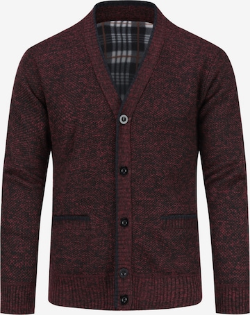 ALLTHEMEN Knit Cardigan in Red: front