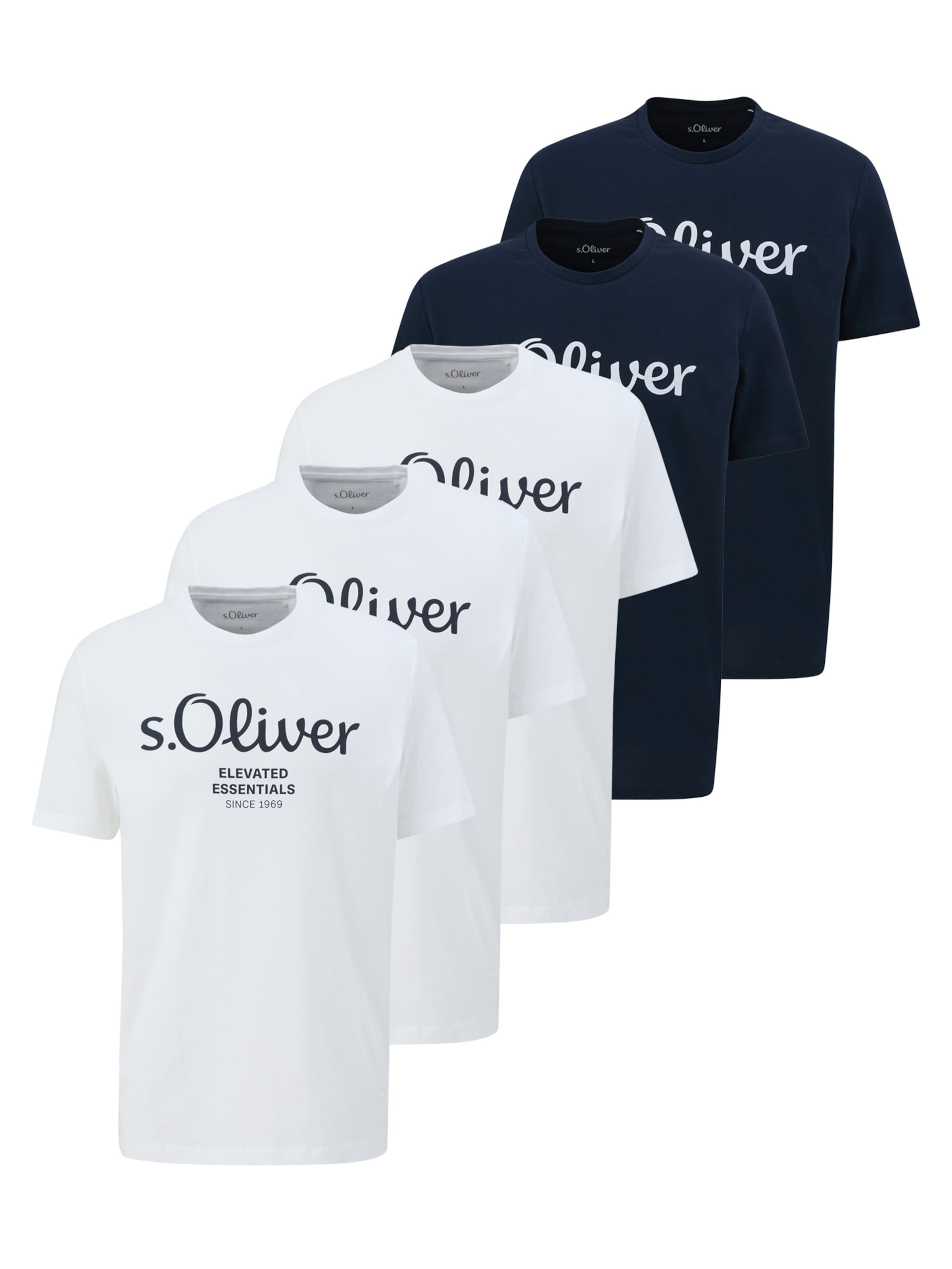 s.Oliver Shirt 'Basic'‌‌‌‌‌‌ in Blau: Vorderseite