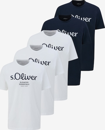s.Oliver Shirt 'Basic' in Blau: Vorderseite