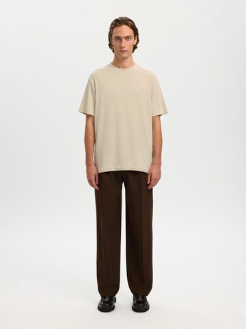SELECTED - Camiseta 'SLHSpenser' en beige