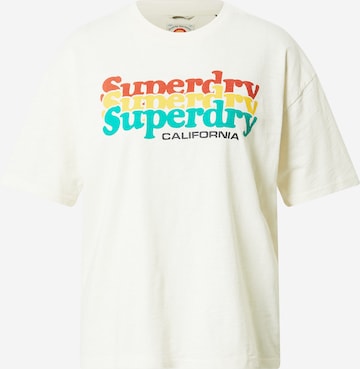Superdry Póló 'Cali' - fehér: elől