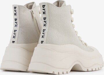 brx by BRONX Lace-Up Ankle Boots in Beige