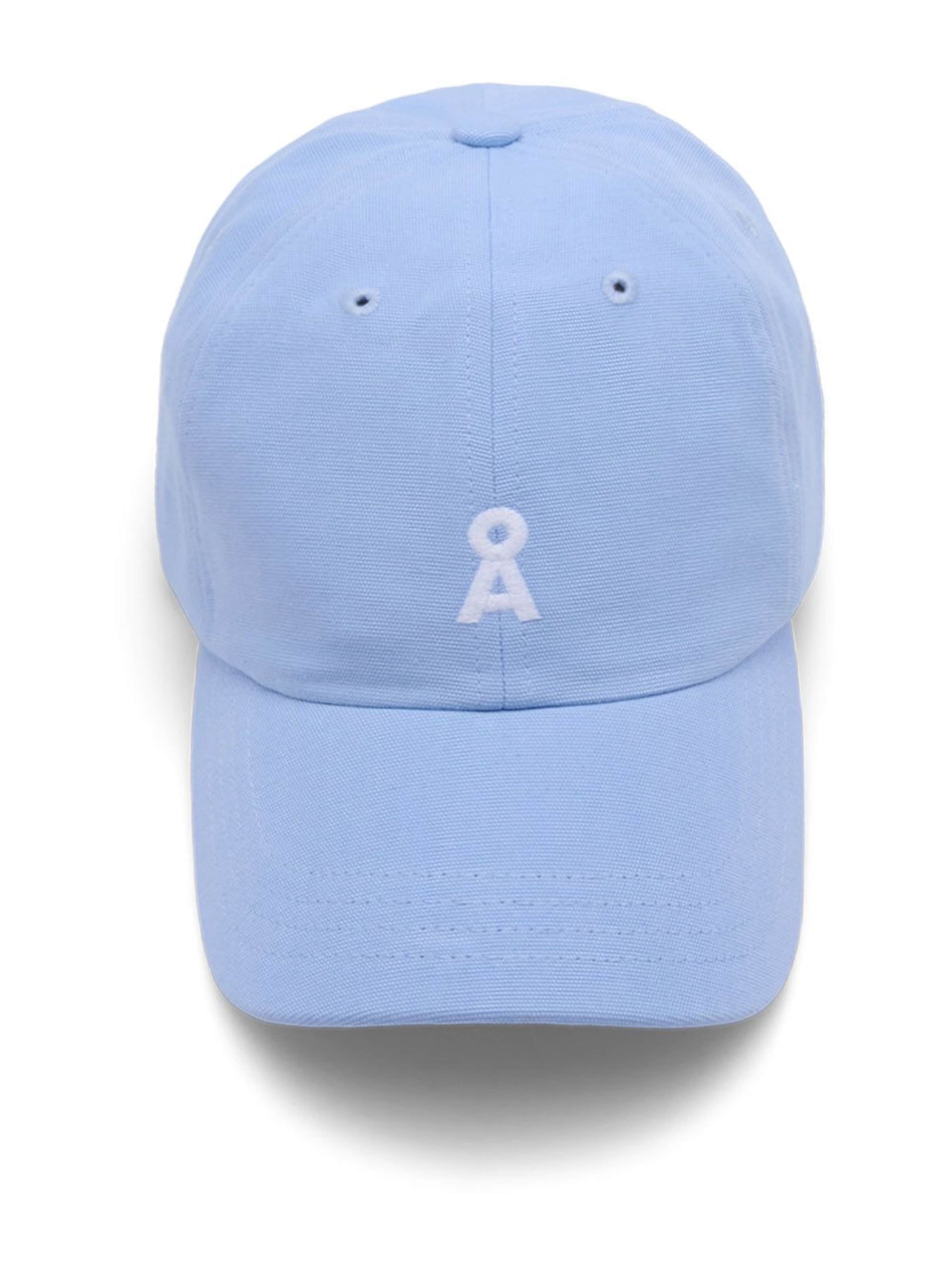 ARMEDANGELS Kapa 'YENAAS BOLD' | svetlo modra / bela barva, Prikaz izdelka