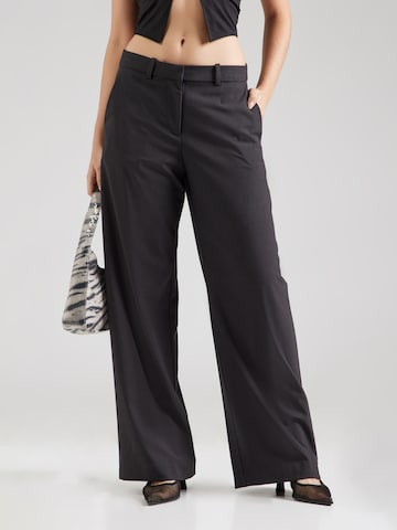 Wide leg Pantaloni eleganți 'Speed Dylan' de la WEEKDAY pe gri: față