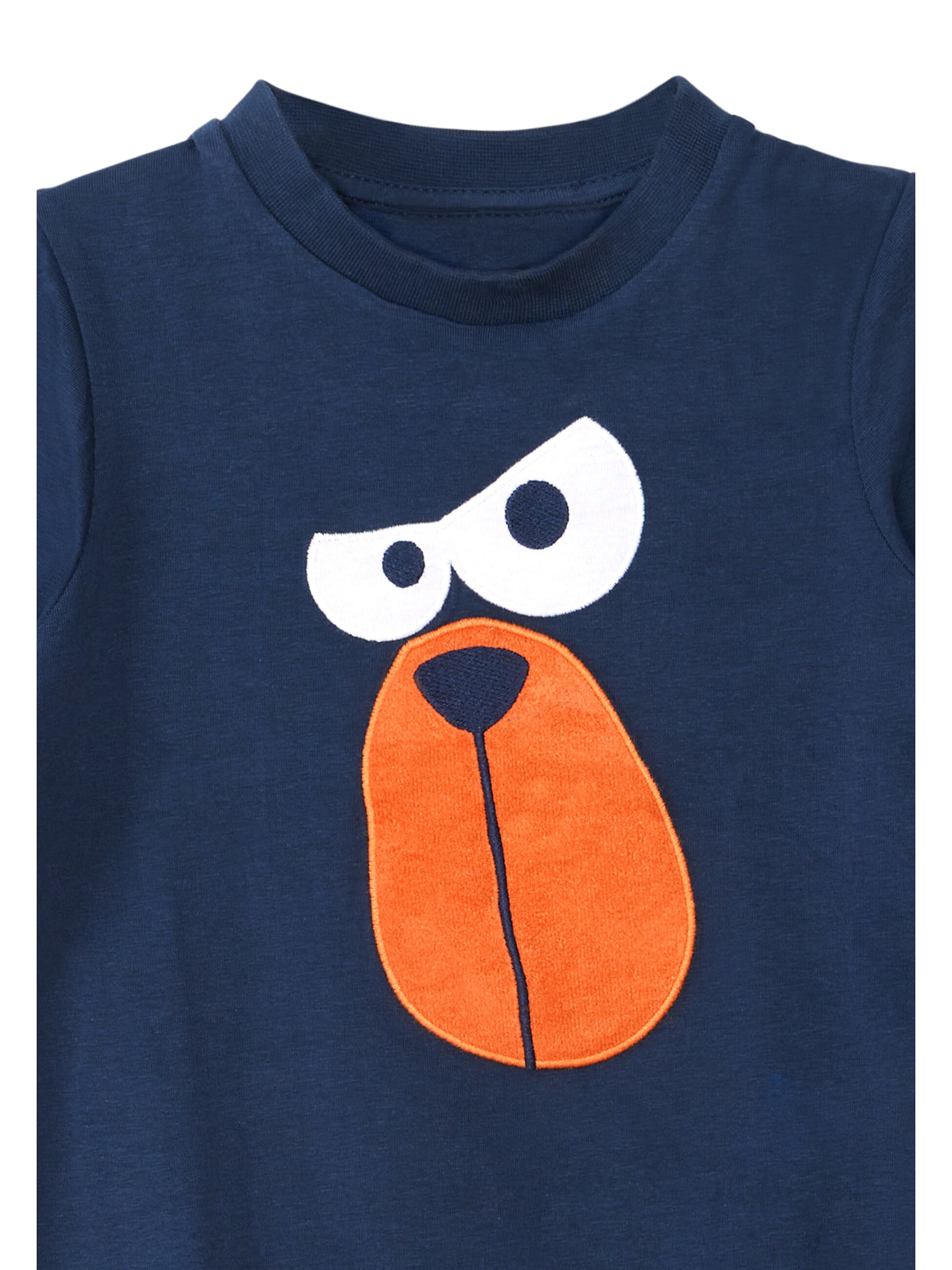 Denokids Trainingspak 'Funny Face' in Blauw