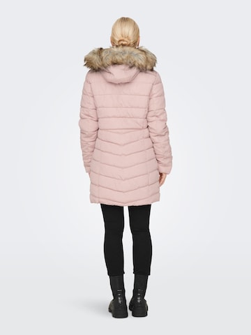 Palton de iarnă de la ONLY pe roz