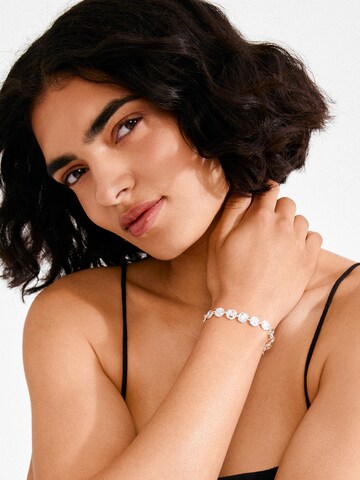 Pilgrim Bracelet 'Fire' in Silver: front