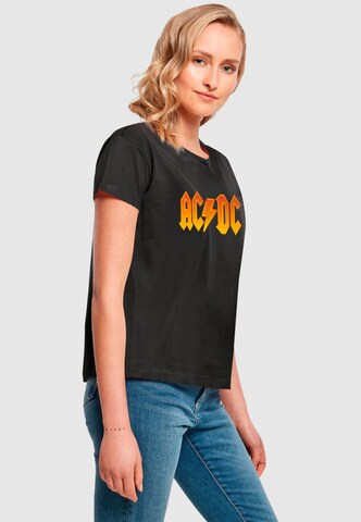 Merchcode T-Shirt 'ACDC - Fire' in Schwarz