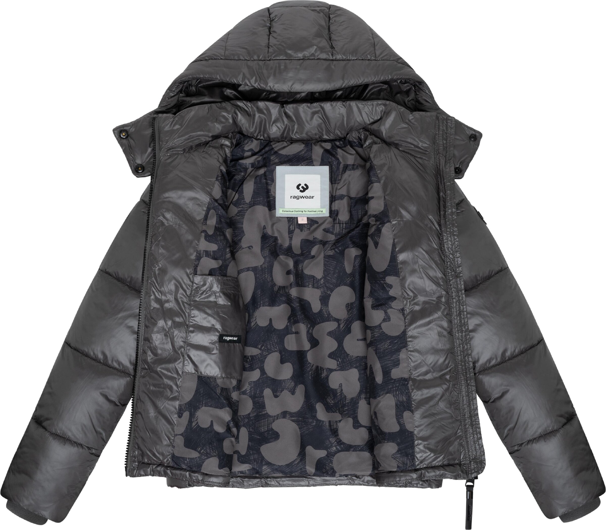 Ragwear Winterjacke 'Roobie II' in Grau