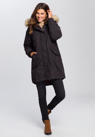 CAMEL ACTIVE Parka in Schwarz