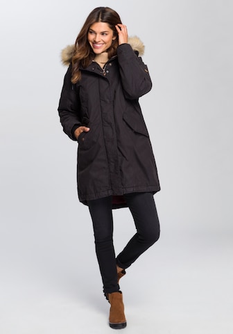 CAMEL ACTIVE Winterparka in Zwart