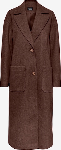 Pieces Tall Between-Seasons Coat 'NILI' in Brown: front