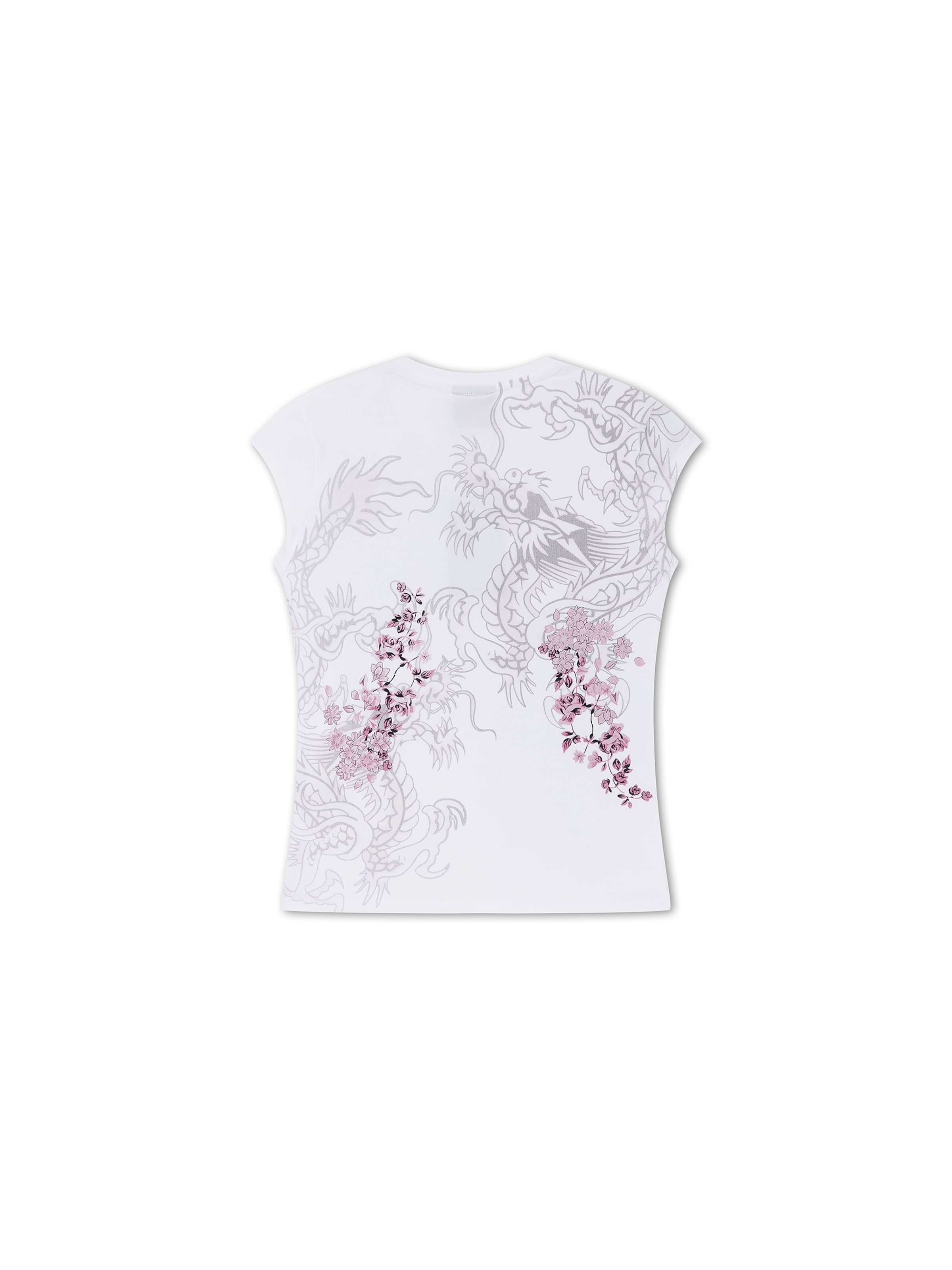 Maglietta 'Tattoo City' di Ed Hardy in bianco