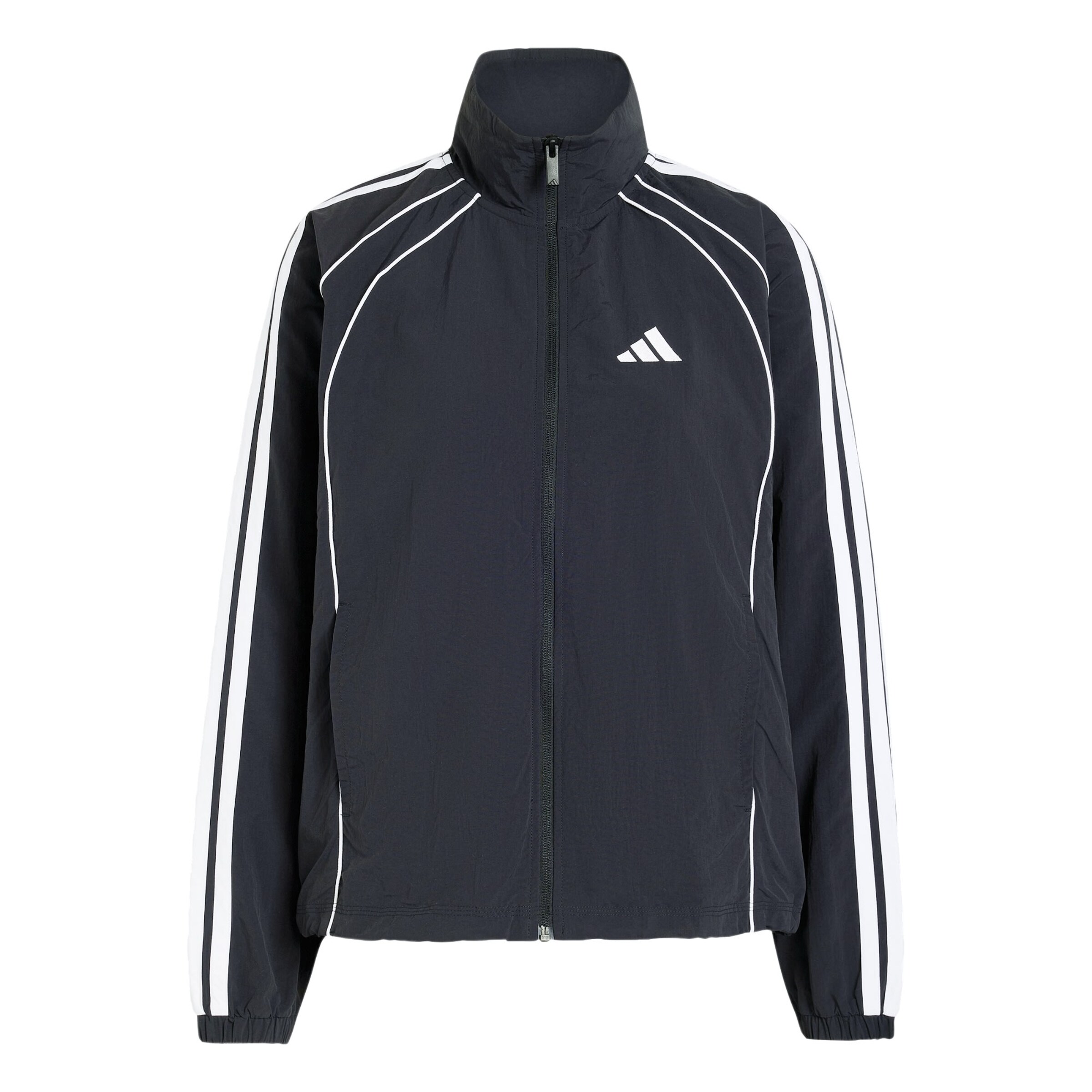 ADIDAS SPORTSWEAR - Casaco de treino 'Iconic' em preto: frente