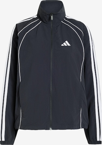 ADIDAS SPORTSWEAR - Casaco de treino 'Iconic' em preto: frente