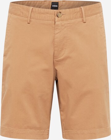 BOSS Chino Pants 'Slice' in Beige: front