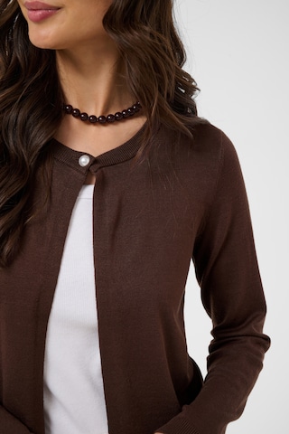 Cardigan Kaffe en marron