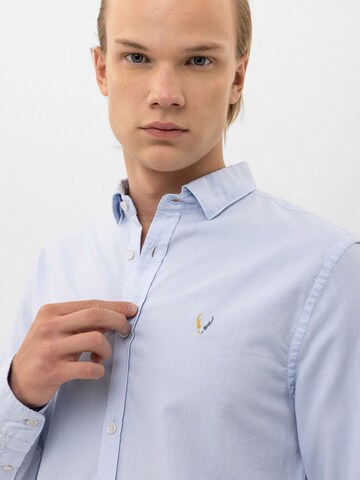 By Diess Collection Regular fit Button Up Shirt in Blue