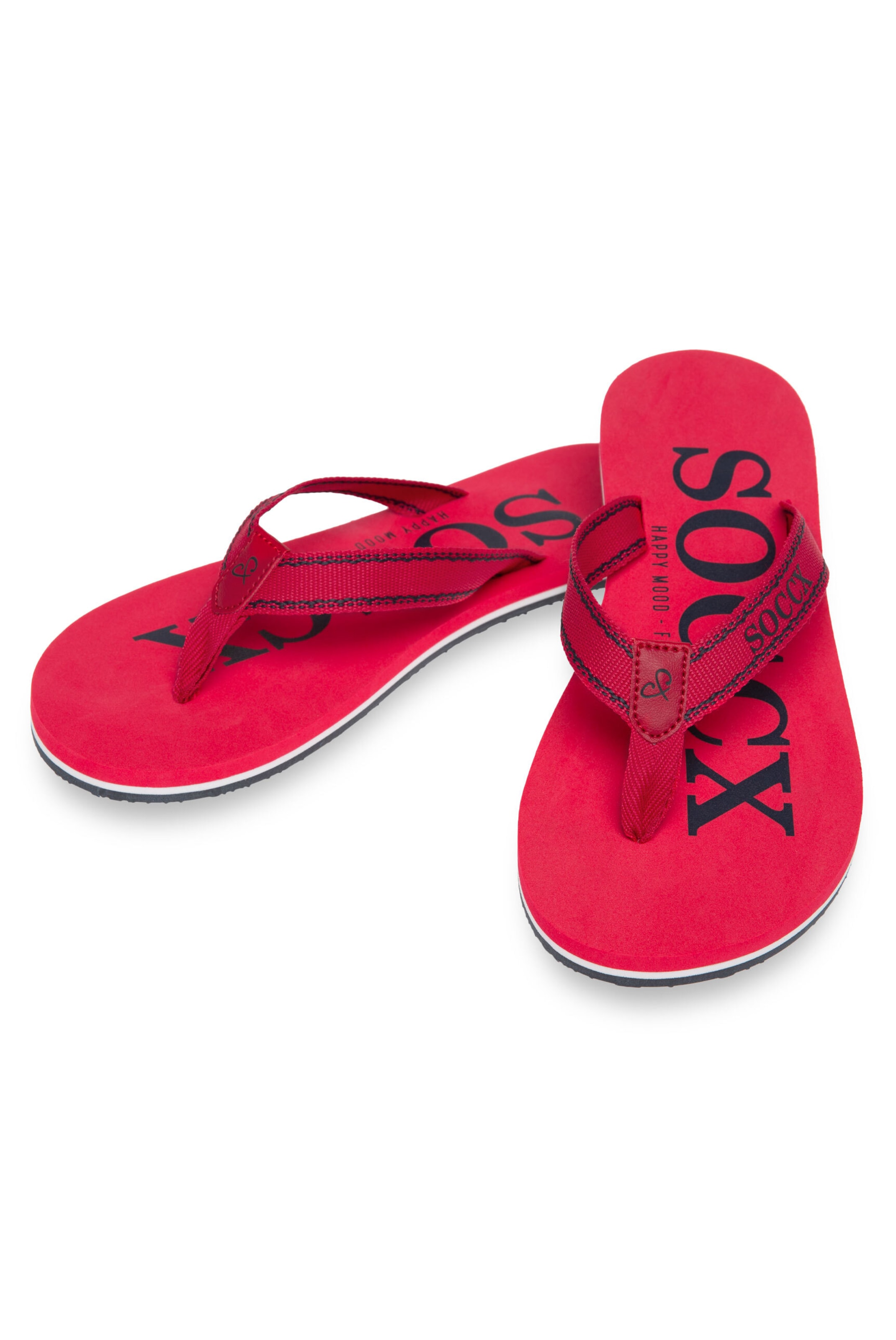 Soccx Zehentrenner in Rot: Vorderseite