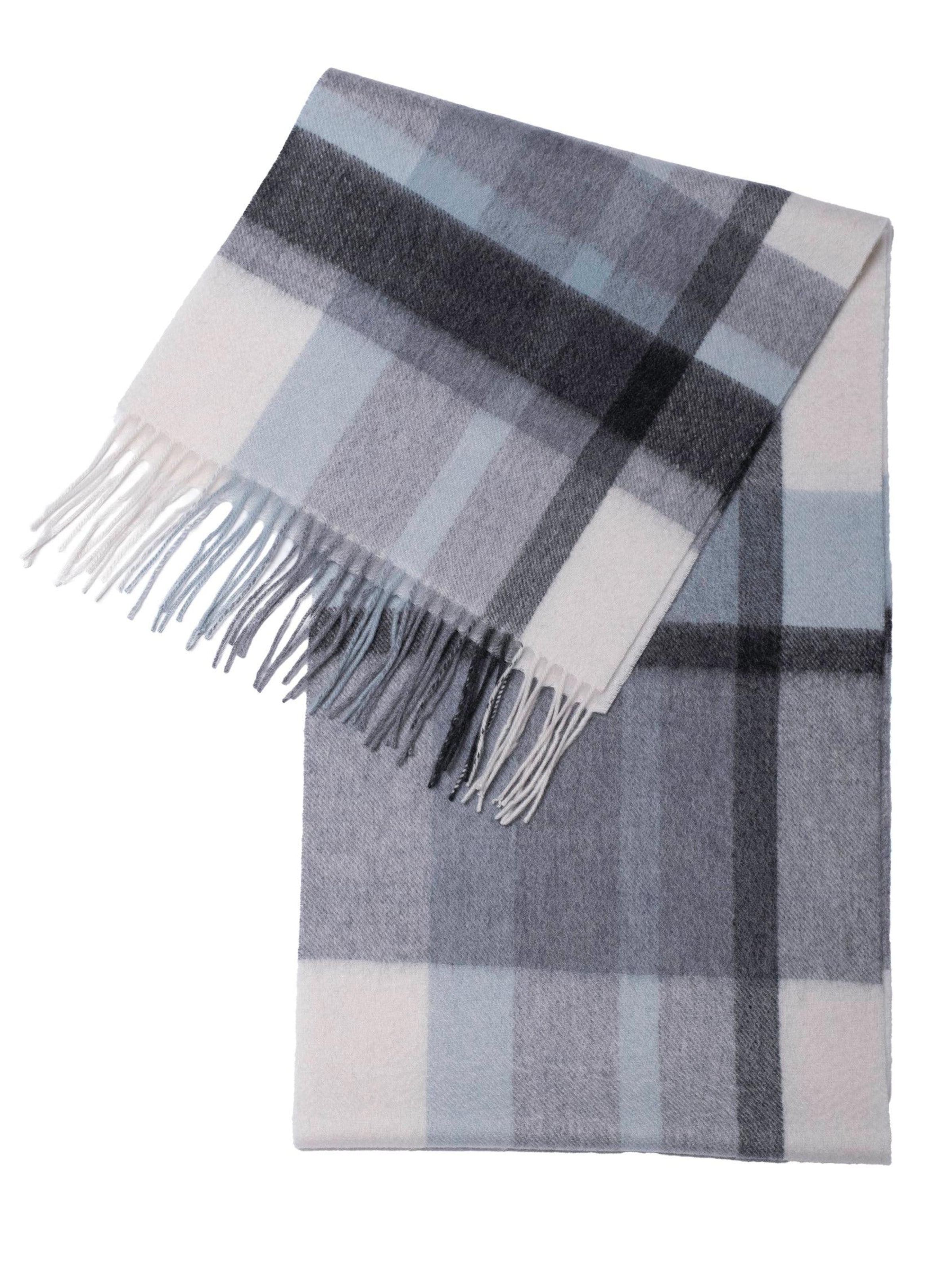 MayTree Scarf 'Tartan' in Grey