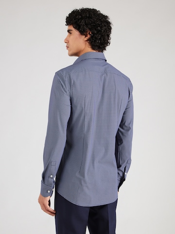 BOSS - Ajuste estrecho Camisa 'HANK' en azul