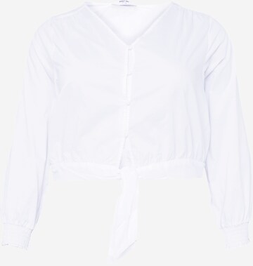 ABOUT YOU Curvy Blouse 'Jill' in Wit: voorkant