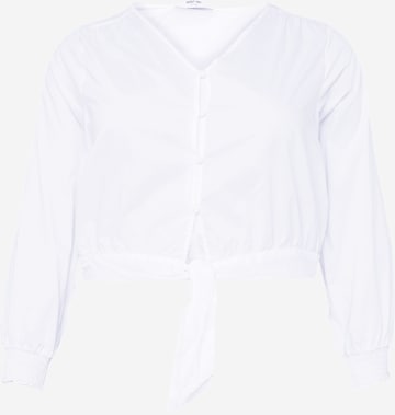 ABOUT YOU Curvy Blouse 'Jill' in Wit: voorkant