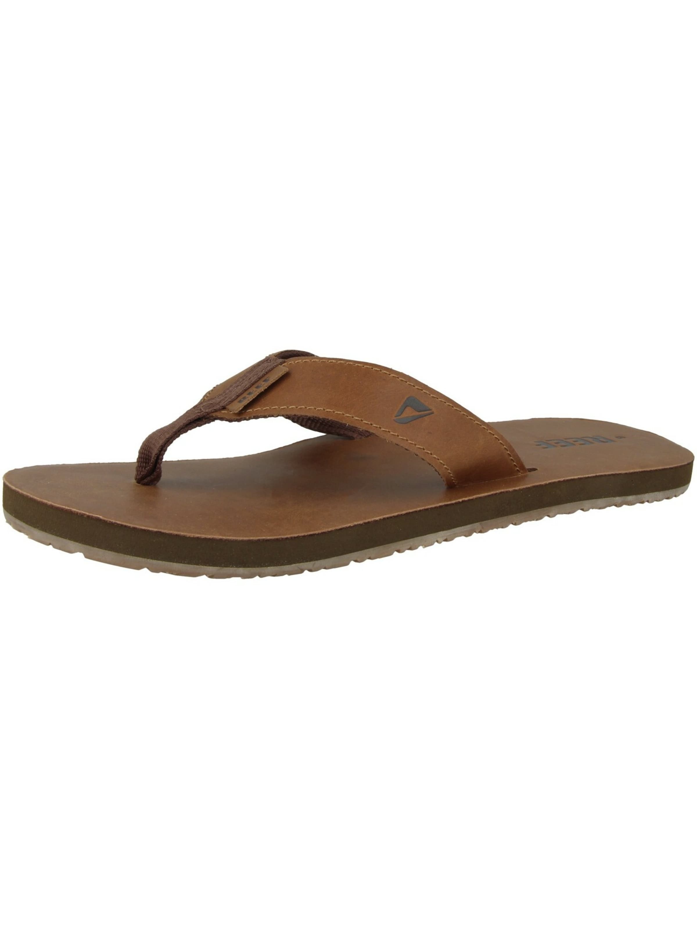 REEF T-bar sandals in Brown: front