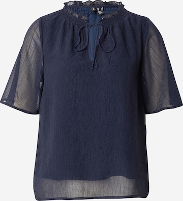 VERO MODA Halenka 'VMEMILIE' – modrá: přední strana