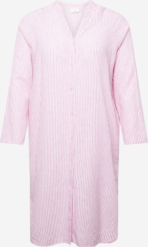 ONLY Carmakoma Μπλουζοφόρεμα 'CARLINETTE' σε ροζ: μπροστά