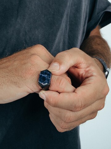 Akitsune Ring 'Abyss' in Blau