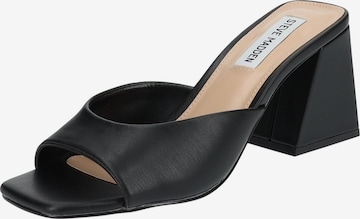 STEVE MADDEN Mules in Black: front