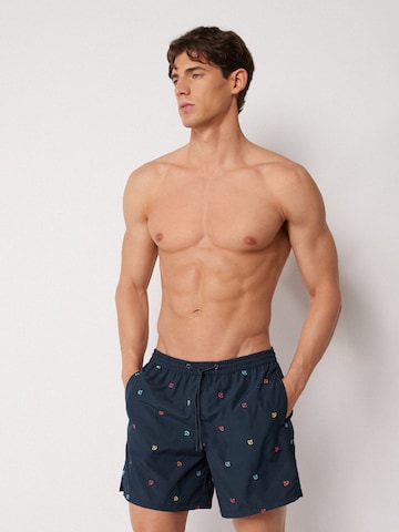CALZEDONIA Regular Badeshorts in Blau