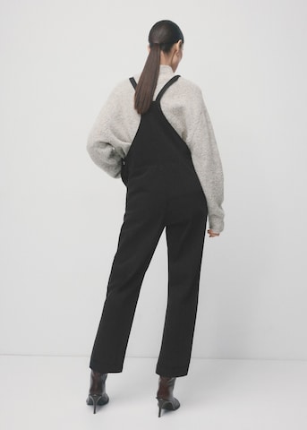 MANGO Loose fit Jean Overalls 'Petomum' in Black