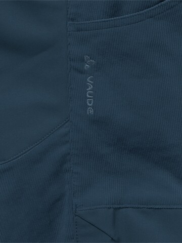 VAUDE Regular Athletic Pants 'KD Caprea Cord P' in Blue