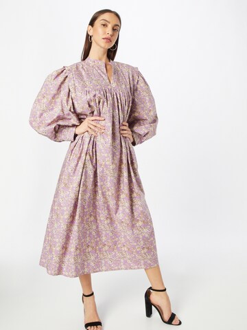 Line of Oslo Blousejurk 'Laura' in Lila: voorkant
