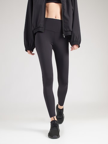 Skinny Pantalon de sport 4F en noir : devant