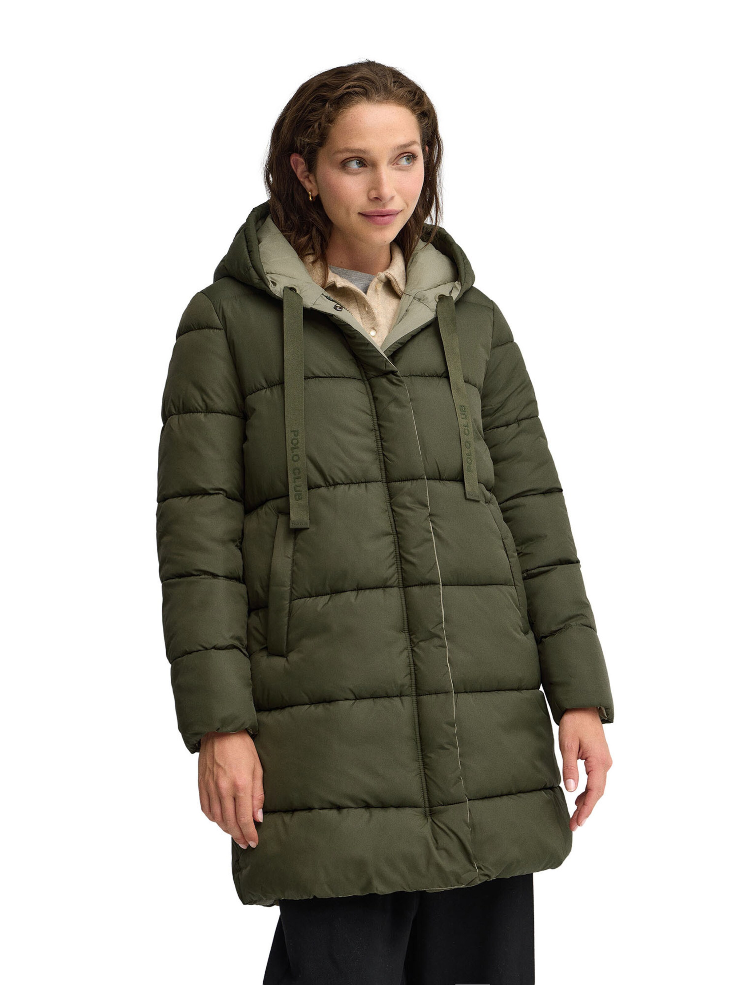 Polo Club Winter Jacket 'GINA' in Green: front