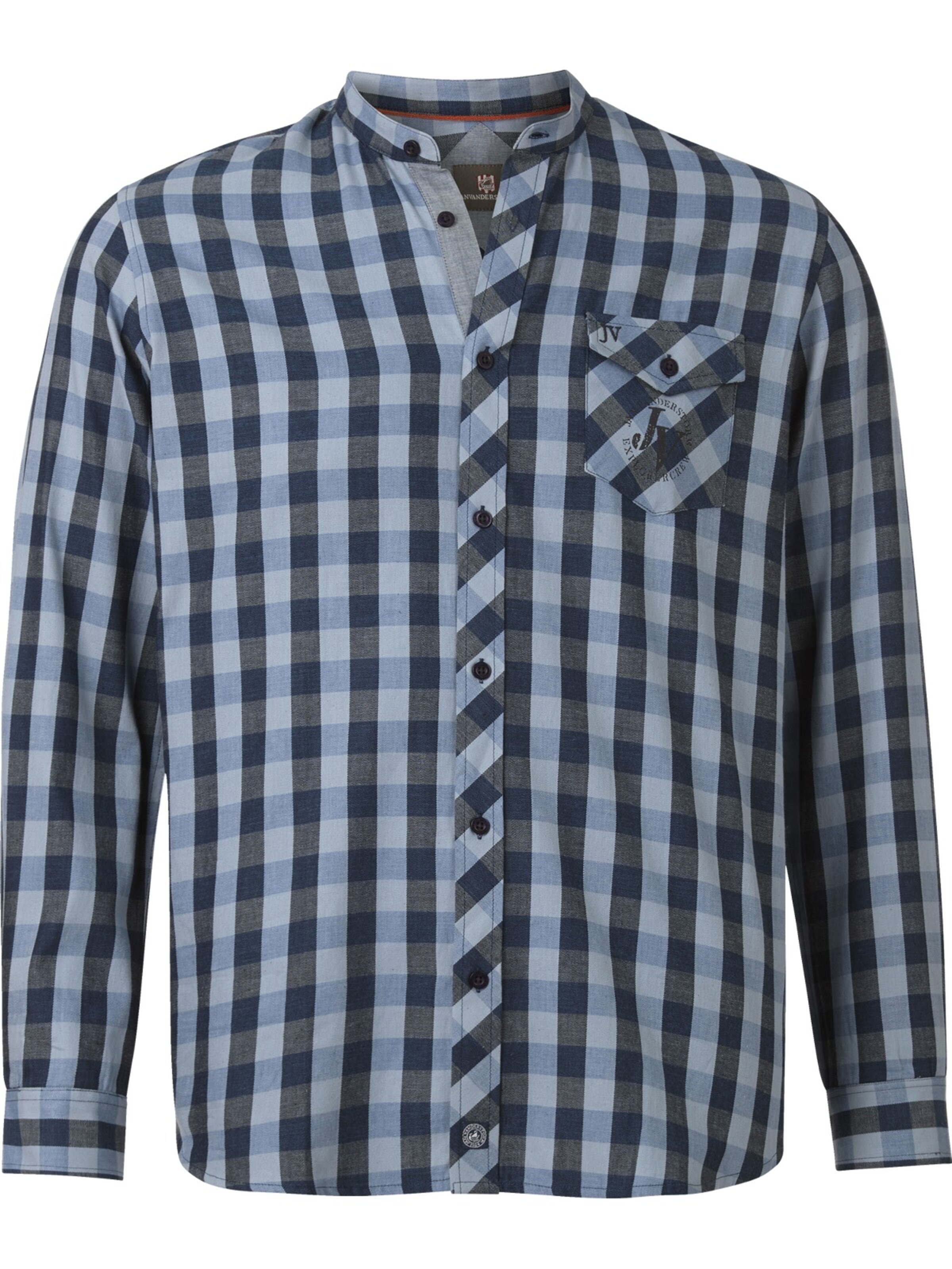 Jan Vanderstorm Comfort Fit Hemd ' Friis ' in Blau: Vorderseite