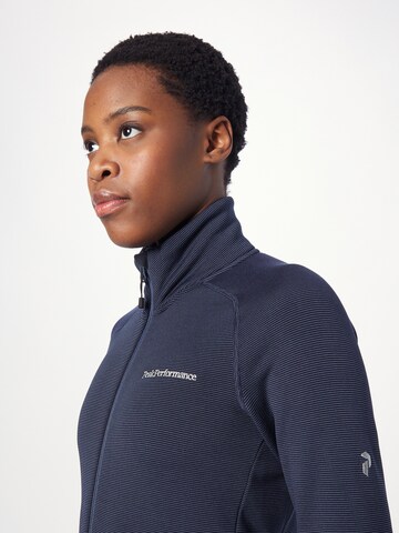 PEAK PERFORMANCE Sportsweatjacke in Blau