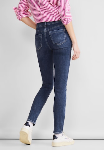 STREET ONE Slimfit Jeans i blå