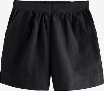 NextLoosefit Hlače - crna boja: prednji dio