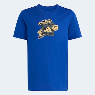ADIDAS SPORTSWEAR T-Shirt in 128 in blau / gelb / schwarz, Produktansicht